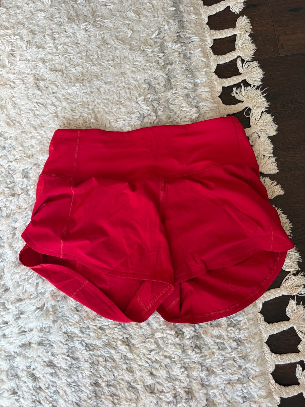 lululemon athletica Bright Red Athletic Shorts